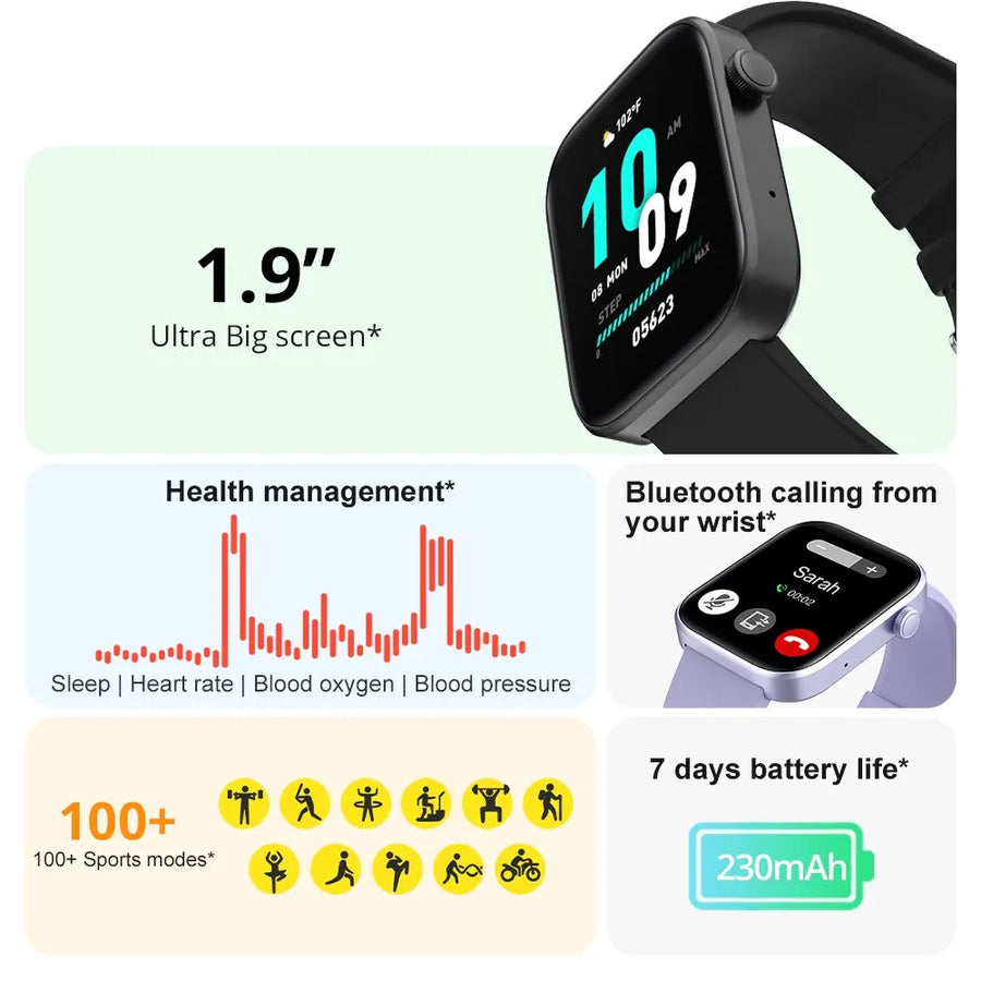 COLMi P71 - Smartwatch Unissex com Chamadas por Voz